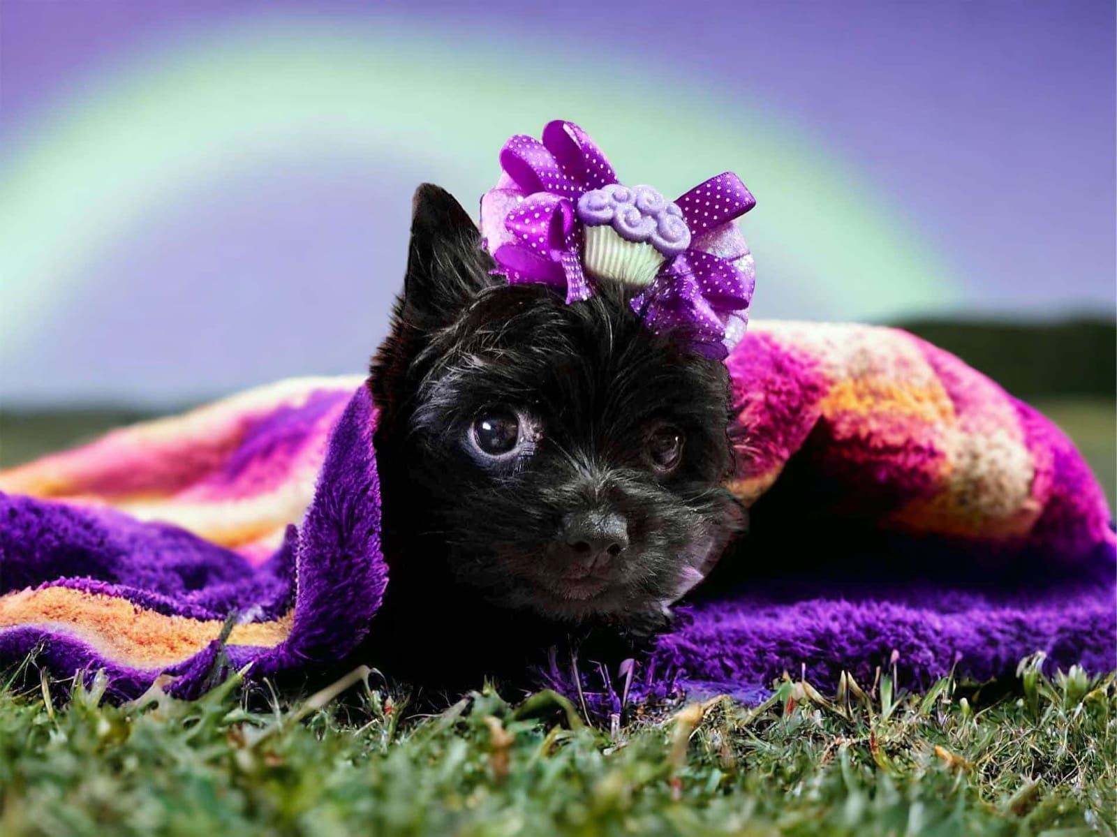 Black Betty, a Yorkshire Terrier