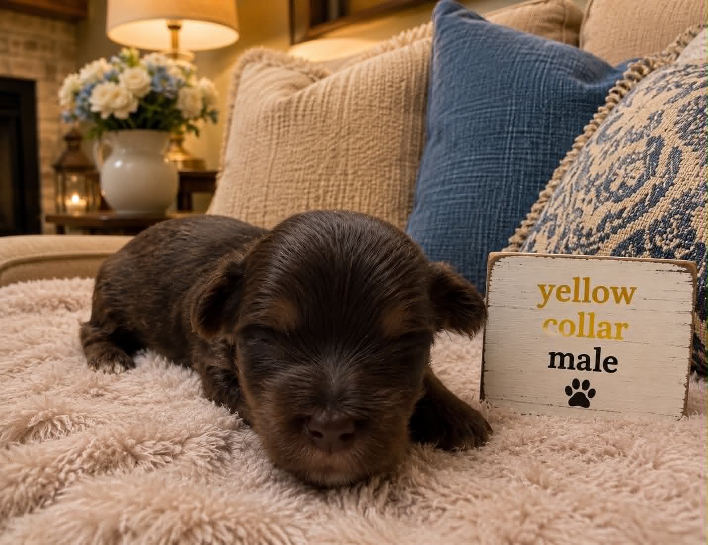 Yellow Collar at Big Sky Yorkies, photo 3