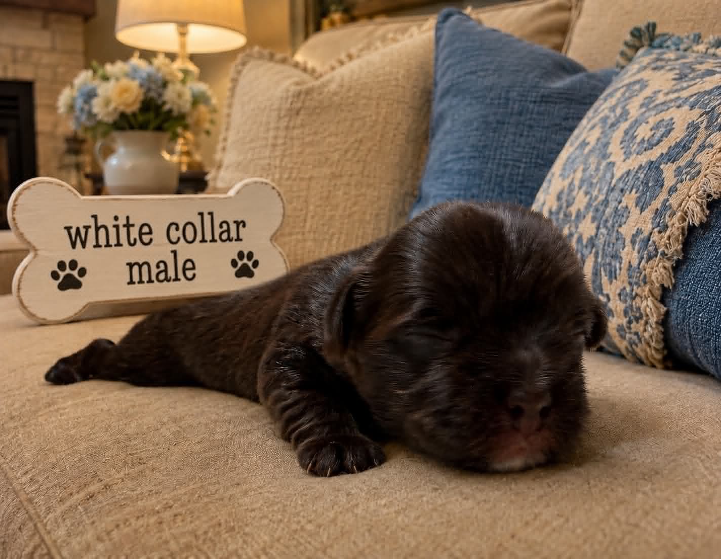 White Collar at Big Sky Yorkies, photo 2